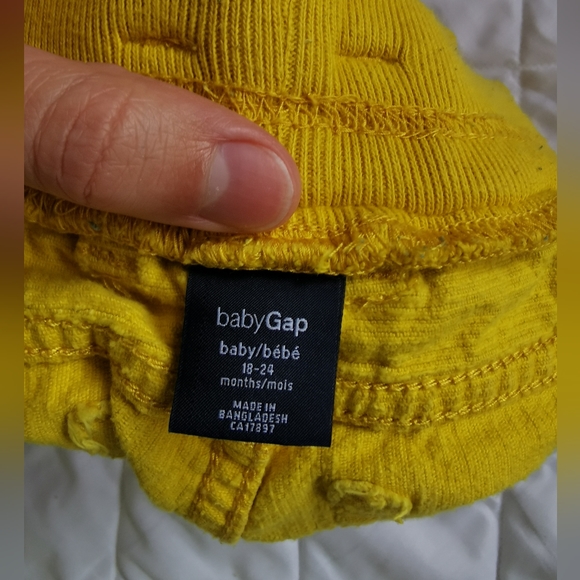 Baby Gap Mustard/Yellow Pants 18-24 - Picture 10 of 12